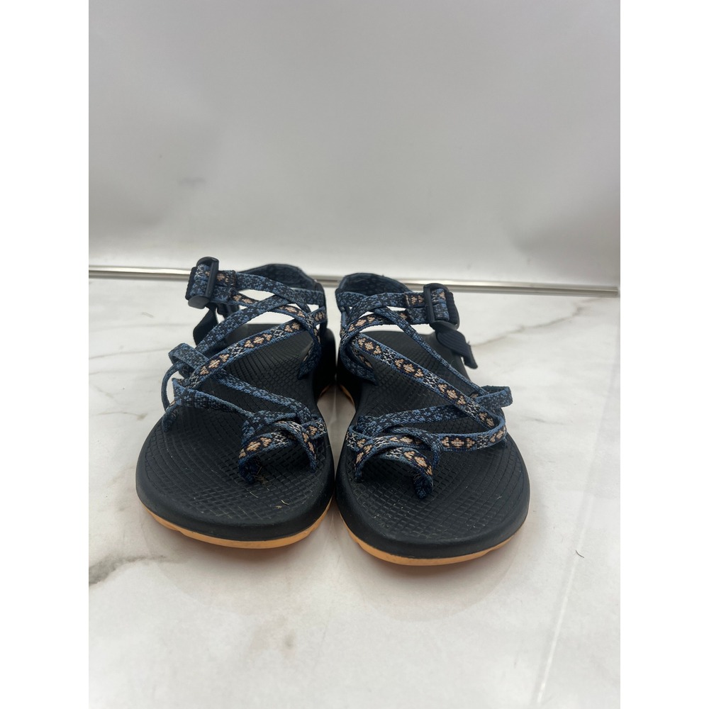 Chaco Z Cloud 2 Sandals Womens Sz 6 Blue Pattern Toe Loop Strappy Sport Shoes - Picture 5 of 14